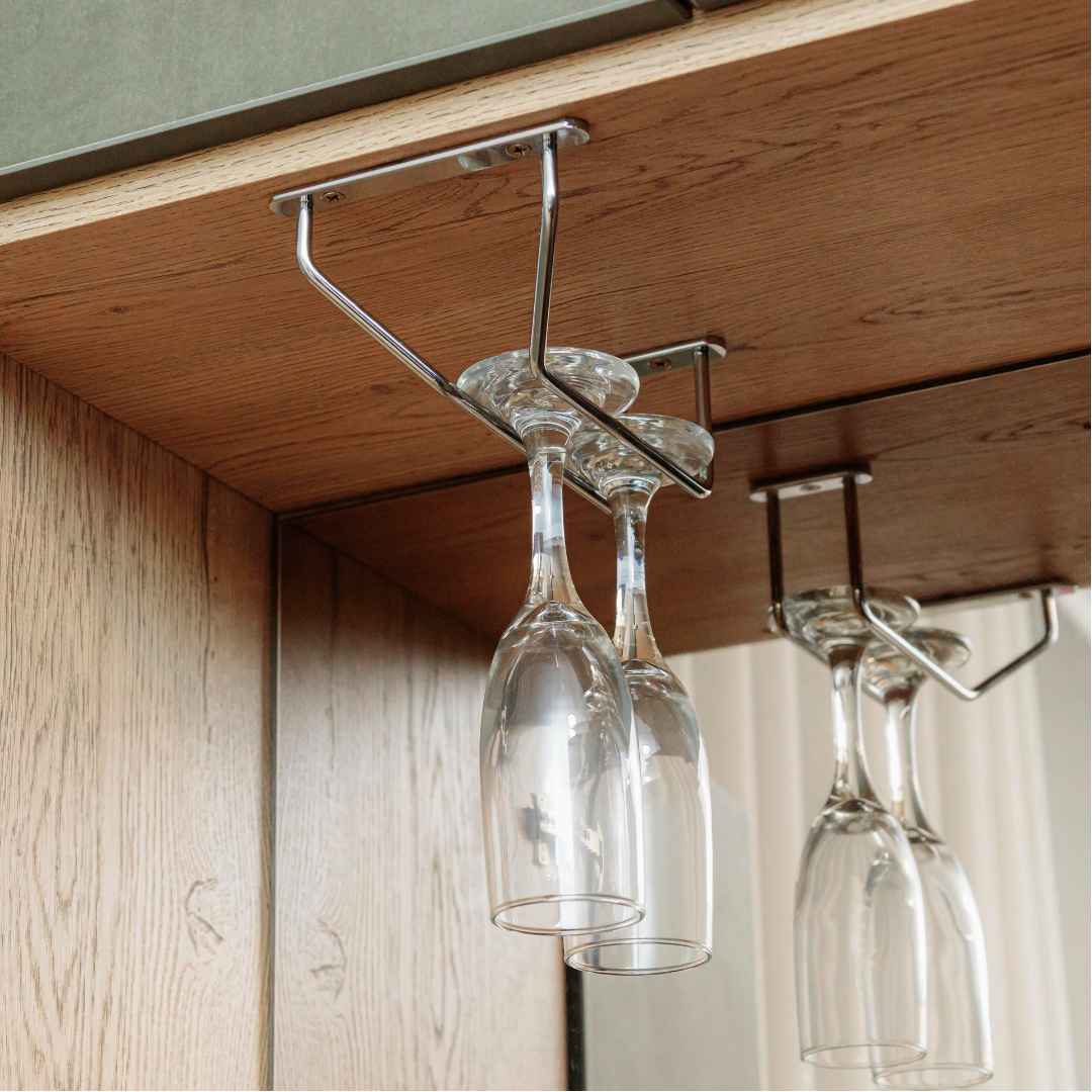 Chromed Glass Rack